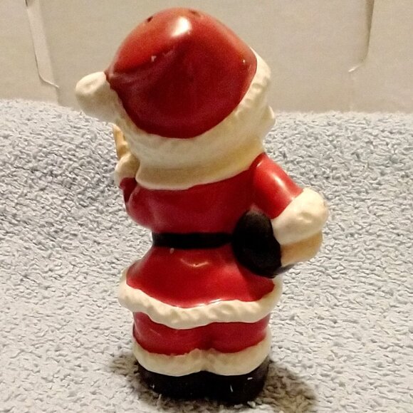 Vintage Enesco Ceramic Bowling Santa Claus 1950s Christmas Salt Shaker - Picture 5 of 16